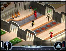 FreedroidRPG features a real time combat system with melee and ranged weapons, fairly similar to the proprietary game Diablo. There is an innovative system of programs that can be run in order to take control of enemy robots, alter their behavior, or improve one's characteristics. You can use over 50 different kinds of items and fight countless enemies on your way to your destiny. An advanced dialog system provides story background and immersive role playing situations.